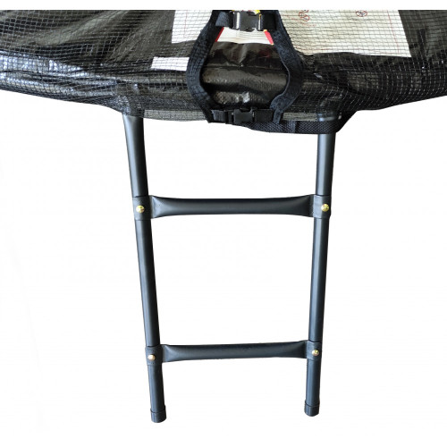 Батут з сіткою та драбиною 252 см Atleto black — 18208