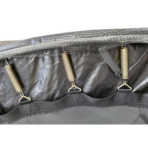 Батут з сіткою та драбиною 252 см Atleto black — 18208