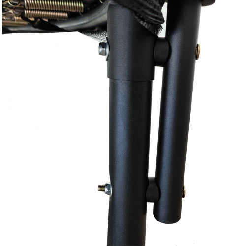 Батут з сіткою та драбиною 252 см Atleto black — 18208