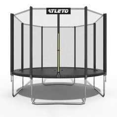 Батут дитячий з сіткою 374 см Atleto чорний