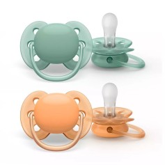 Пустушка Philips Avent Ultra Soft, 0–6 міс., 2 шт. (SCF091/03)