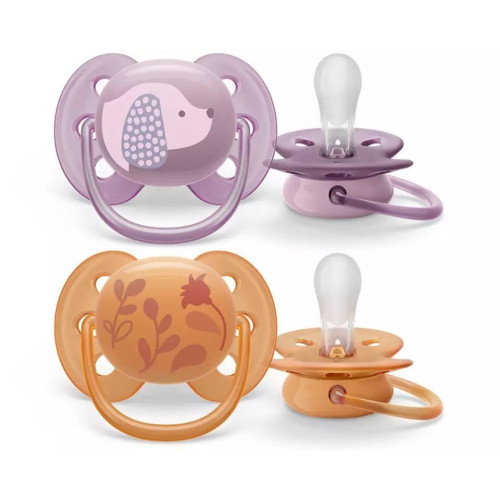 Пустушка Philips Avent Ultra Soft, 6–18 міс., 2 шт. (SCF091/18) — 10294