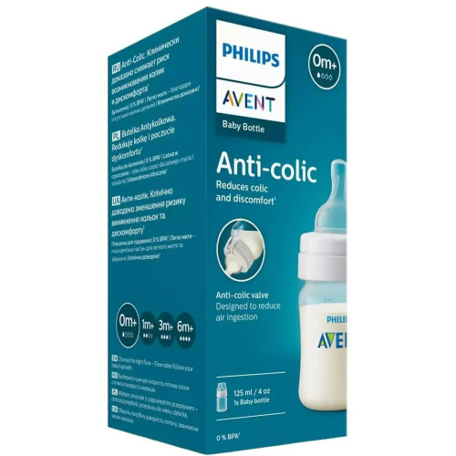 Пляшечка для годування Philips Avent Анти-Колік, 125 мл (SCY100/01) — 9081 Пляшечка для годування Philips Avent Анти-Колік, 125 мл (SCY100/01) — 9081