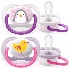 Пустушка Philips Avent Ultra Air Animal, 0–6 міс., 2 шт. (SCF080/06)