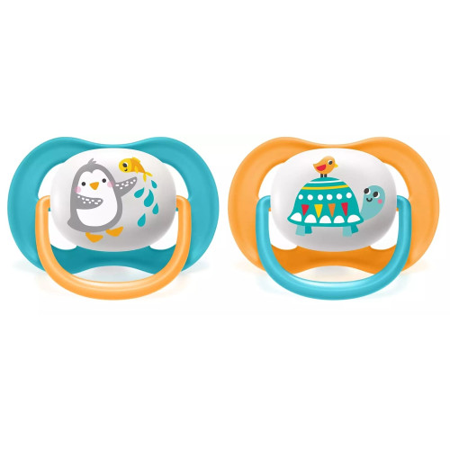 Пустушка Philips Avent Ultra Air Animal, 6–18 міс., 2 шт. (SCF080/07) — 10518 Пустушка Philips Avent Ultra Air Animal, 6–18 міс., 2 шт. (SCF080/07) — 10518