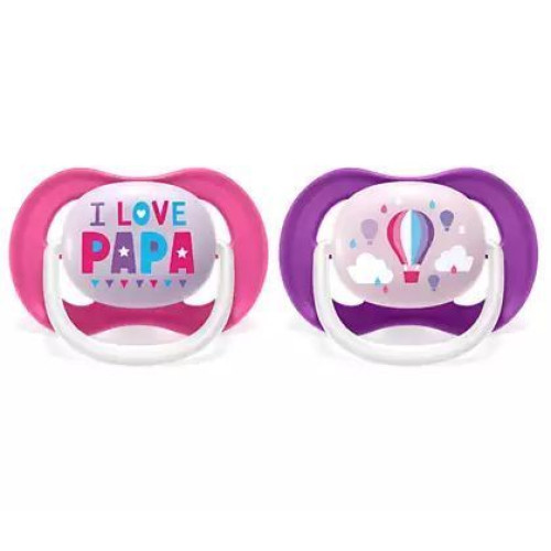 Пустушка Philips Avent Ultra Air I love, 6–18 міс., 2 шт. (SCF080/04) — 10521 Пустушка Philips Avent Ultra Air I love, 6–18 міс., 2 шт. (SCF080/04) — 10521