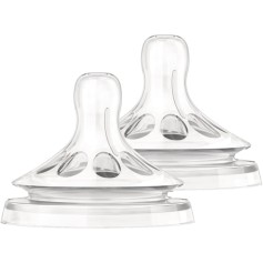 Соска силіконова Philips Avent Анти-Колік, повільний потік, від 0+ міс., 2 шт. (SCF651/27)