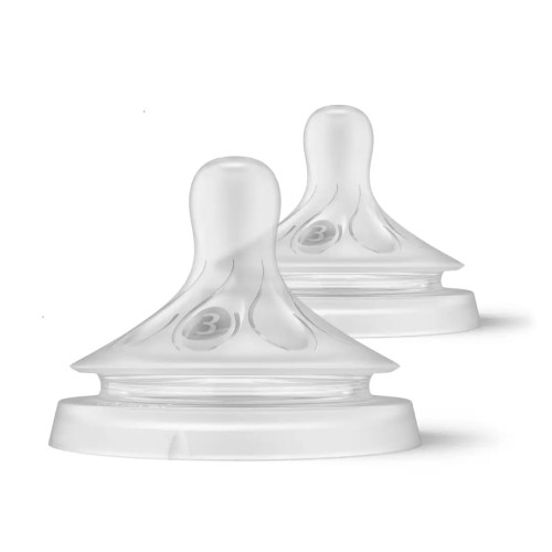 Соска силіконова Philips Avent Анти-Колік, повільний потік, від 1 міс., 2 шт. (SCY963/02)
