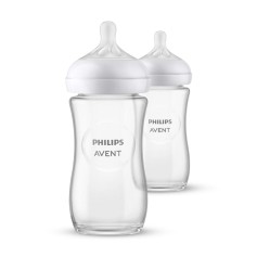 Набор стеклянных бутылочек Philips Avent Natural Response 240 мл, 2 шт (SCY933/02)