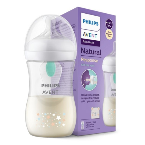 Пляшечка для годування Philips Avent Natural з клапаном Air Free, 260 мл (SCY673/82) — 11218
