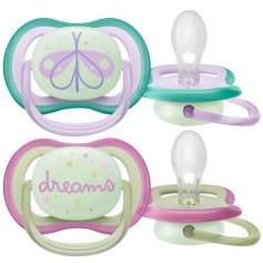 Пустушка Philips Avent Ultra Air 0-6 місяців 2 шт. (SCF376/19)
