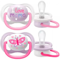 Пустушка Philips Avent Ultra Air I love 0-6 місяців, 2 шт. (SCF080/02)