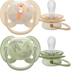 Пустушка Philips Avent Ultra Soft ультрам'яка, нейтральна, 0-6 місяців, 2 шт. (SCF091/07)