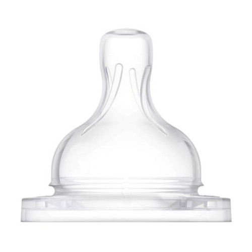 Соска силіконова Philips Avent , повільний потік від 1 місяця, 2 шт (SCF632/27)