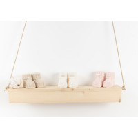 Дитячі в'язані пінетки Baby Mio молочні (9003)