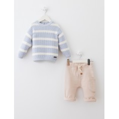 Дитячий комплект кофта + штани Baby Mio 4068 синій