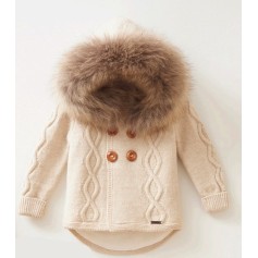 Кофта утепленная с натуральным мехом Baby Mio (5006)