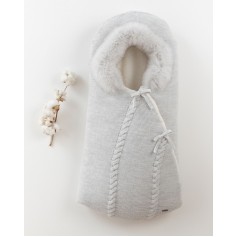 Конверт зимовий для новонароджених Baby Mio 8053 сірий
