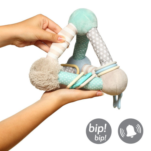 Игрушка-подвеска развивающая BabyOno Пирамида, мятная (898/02) — 11364