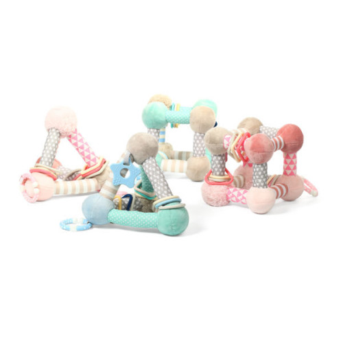 Игрушка-подвеска развивающая BabyOno Пирамида, мятная (898/02) — 11364