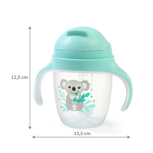 Поїльник-непроливайка BabyOno з обтяженою соломкою, 240 мл (1464/03) — 11370