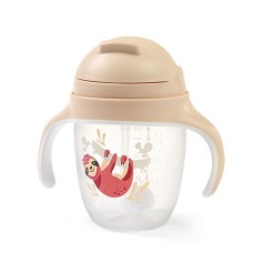 Поильник-непроливайка BabyOno с отягощенной соломкой, 240 мл (1464/04)