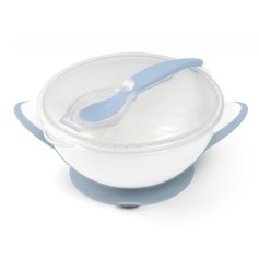 Мисочка з присоскою та ложечкою BabyOno, синій (1063/05)