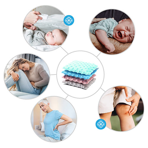 Подушка-грілка з кісточок вишні та ароматом лаванди BabyOno, сіра (796/02) — 20299