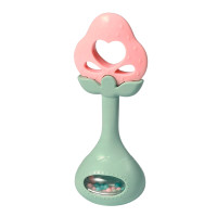 Прорезыватель для зубов развивающий с погремушкой BabyOno Strawberry, 3м+ (499/03)