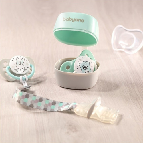 Контейнер для пустушки BabyOno Natural Nursing, м'ятний (535/02) — 22453 Контейнер для пустушки BabyOno Natural Nursing, м'ятний (535/02) — 22453