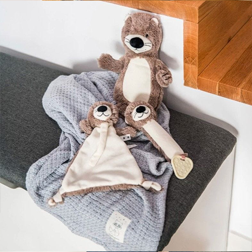М'яка іграшка з брязкальцем BabyOno Видра 30 см (737) — 22469