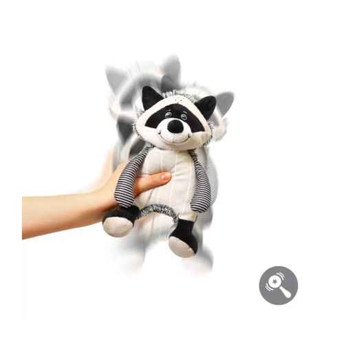 М'яка іграшка з брязкальцем BabyOno Racoon Rocky (745) — 22480