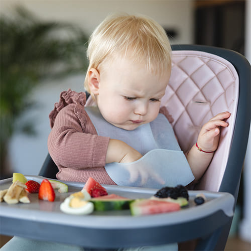 Нагрудник силіконовий BabyOno ультратонкий з регульованою застібкою 26x21 см Блакитний (1598/03) — 18518