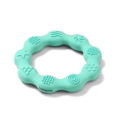 Прорізувач для зубів силіконовий BabyOno Кільце, блакитний (825/03)
