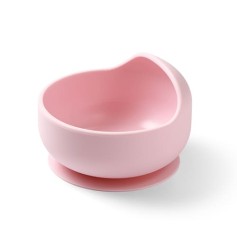 Дитяча мисочка з присоскою силіконова BabyOno, рожевий (1481/02)