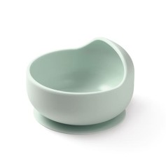 Дитяча мисочка з присоскою силіконова BabyOno, зелений (1481/03)