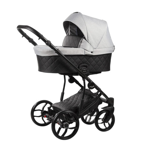 Детская универсальная коляска 2в1 Baby Merc Piuma серая (03B)