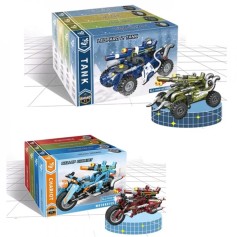 Дитячий конструктор Baby Toys транспорт, 6 видів (3 машини, 3 мотоцикли) (0918-42-43)