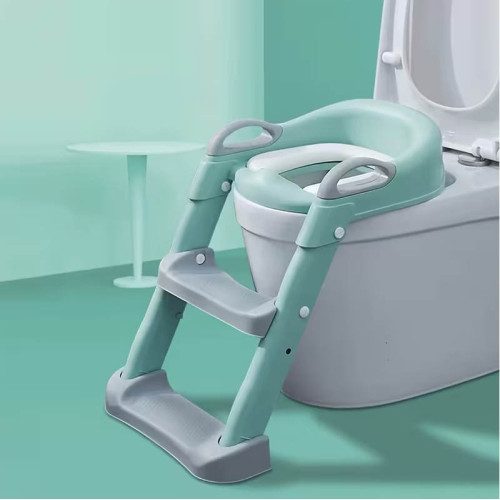 Дитяче сидіння на унітаз Babyhood зі сходами та ручками (BB071_green) — 23265 Дитяче сидіння на унітаз Babyhood зі сходами та ручками (BB071_green) — 23265