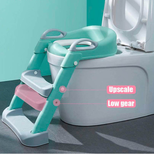 Дитяче сидіння на унітаз Babyhood зі сходами та ручками (BB071_green) — 23265 Дитяче сидіння на унітаз Babyhood зі сходами та ручками (BB071_green) — 23265