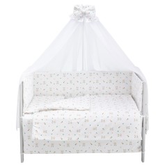 Дитяча постіль Babyroom Gold RG-08 "Кролики з морквою" білий