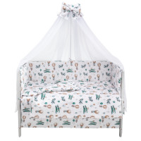 Детская постель Babyroom Gold RG-08 "Самолеты-воздушные шары" белый