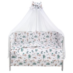 Дитяча постіль Babyroom Gold RG-08 "Літаки-повітряні кулі" білий