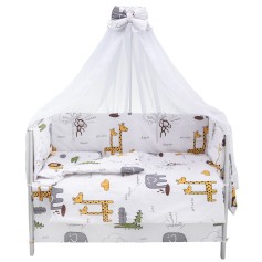 Дитяча постіль Babyroom Gold RG-08 "Сафарі" білий