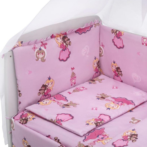 Детская постель Babyroom Gold RG-08 "Принцесса с собачкой" розовый — 18566 Детская постель Babyroom Gold RG-08 "Принцесса с собачкой" розовый — 18566