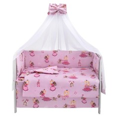 Дитяча постіль Babyroom Gold RG-08 "Принцеса з собачкою" рожевий
