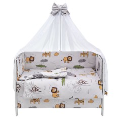 Дитяча постіль Babyroom Gold RG-08 "Африка" сірий