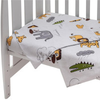 Сменный комплект постельного белья Babyroom Gold RG-08 "Африка" серый