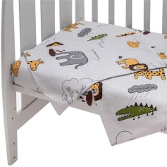 Змінний комплект постільної білизни Babyroom Gold RG-08 "Африка" сірий