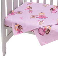 Сменный комплект постельного белья Babyroom Gold RG-08 "Принцесса с собачкой" розовый